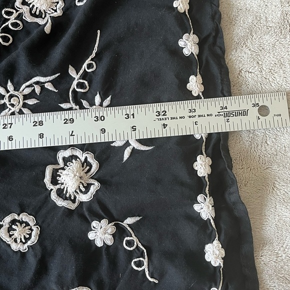 Soft Surroundings Embroidered Kaftan Womens Plus Size Black Boho Chic Cover Up - Picture 12 of 12